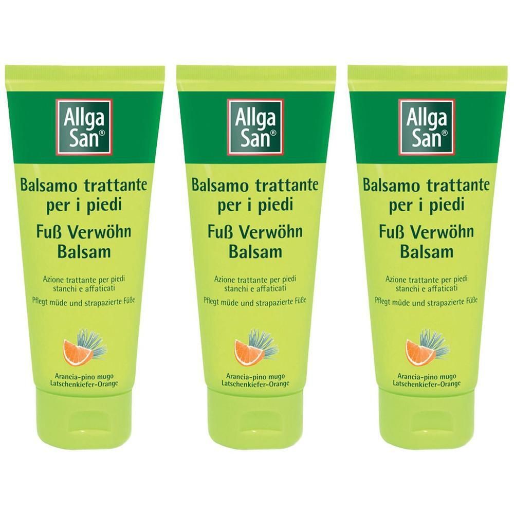 Allga San Balsamo Trattante Piedi 3x100 ml Soluzione