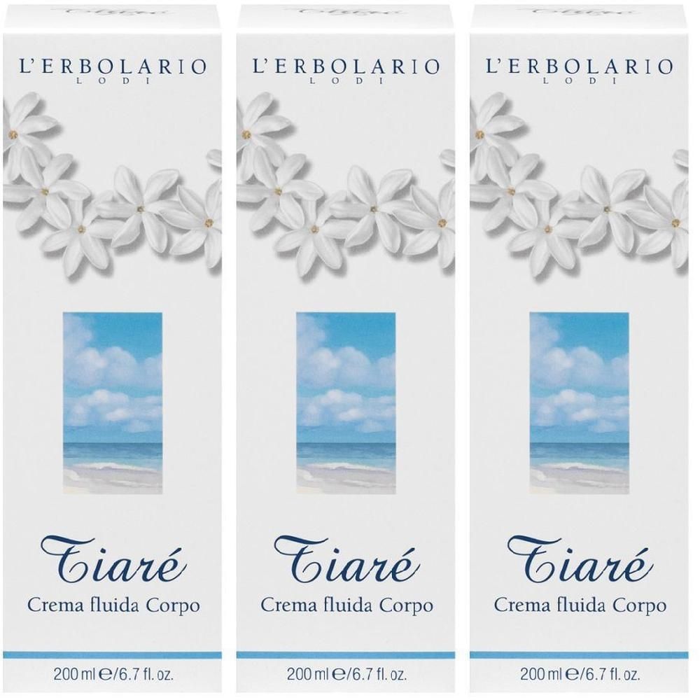 Tiare' Crema Fluida Corpo 200 Ml 3x200 ml