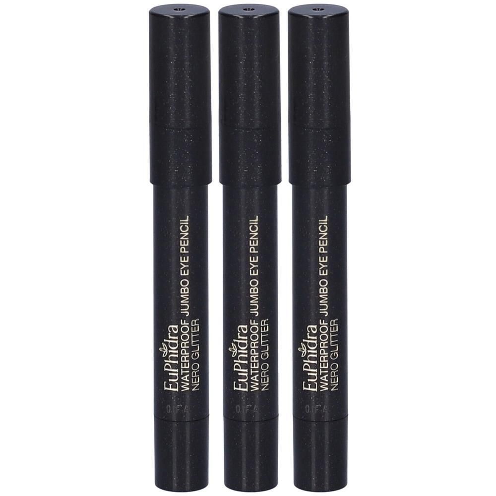 Euphidra Matitone Jumbo Waterproof Nero Glitter 3x1 St
