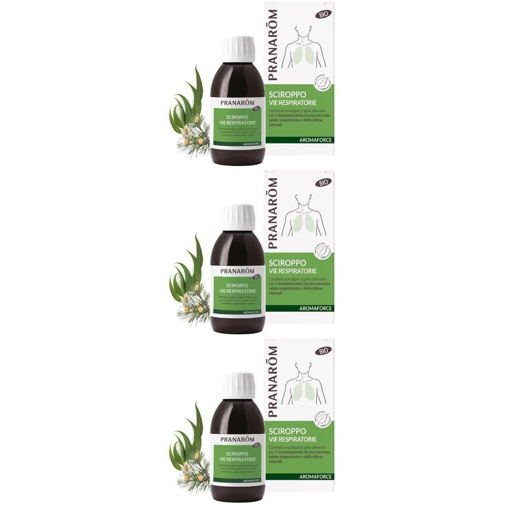 Pranarom Aromaforce Sciroppo Vie Respiratorie 3x150 ml