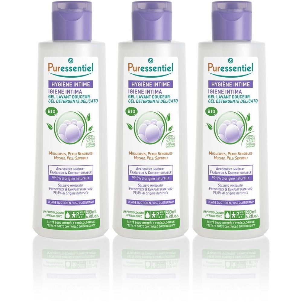 Puressentiel Gel Detergente Intimo Delicato Bio 3x200 ml
