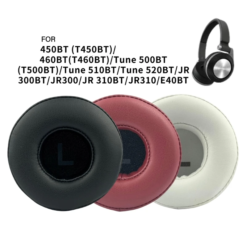 Ersatz-Protein-Ohrpolster für JBL Tune 450BT/460BT/500BT/510BT/520BT Kopfhörer, weiche Schaumstoff-Ohrpolster-Ohrenschützer-Kopfhörer-Abdeckung Image