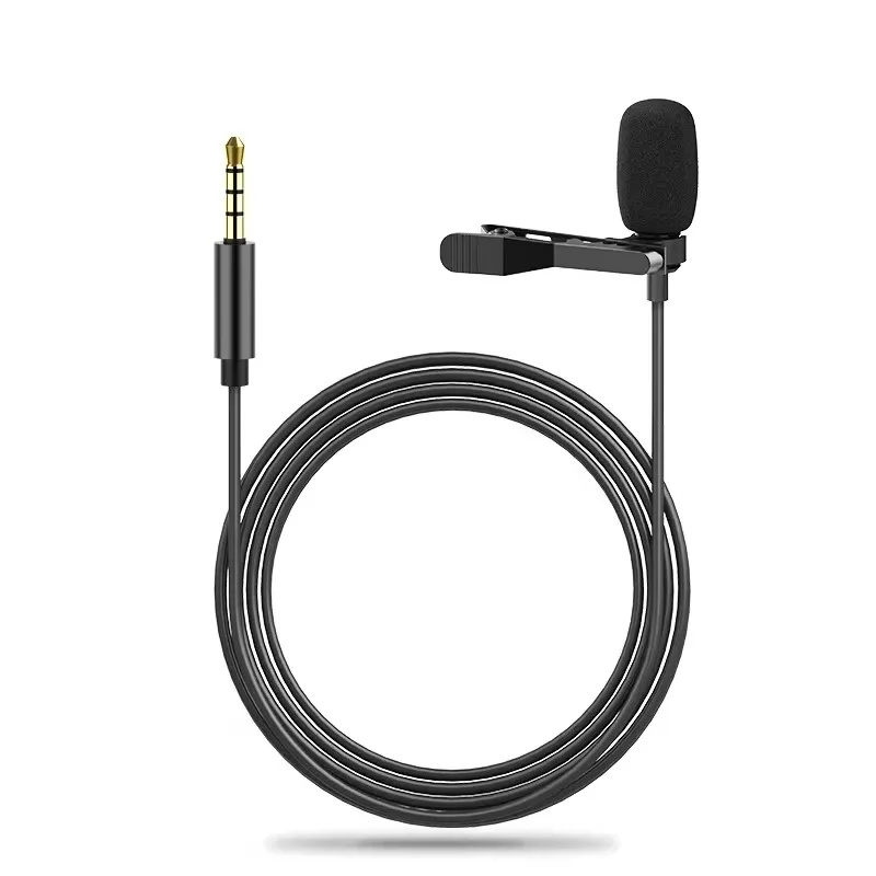 1,5 m tragbares USB-Mini-Lavalier-Mikrofon, USB/3,5 mm/Typ-C, Metallclip-Ansteckmikrofon, Kondensatormikrofon für PC, Laptop, Mobiltelefon Image