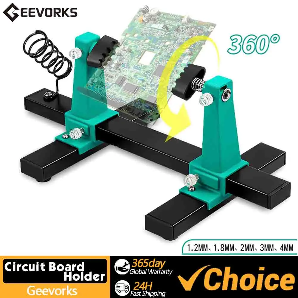 Geevorks-Support de carte mère réglable, support de pince de carte mère, réparation de soudage, montage de démontage, rotation à 360 °