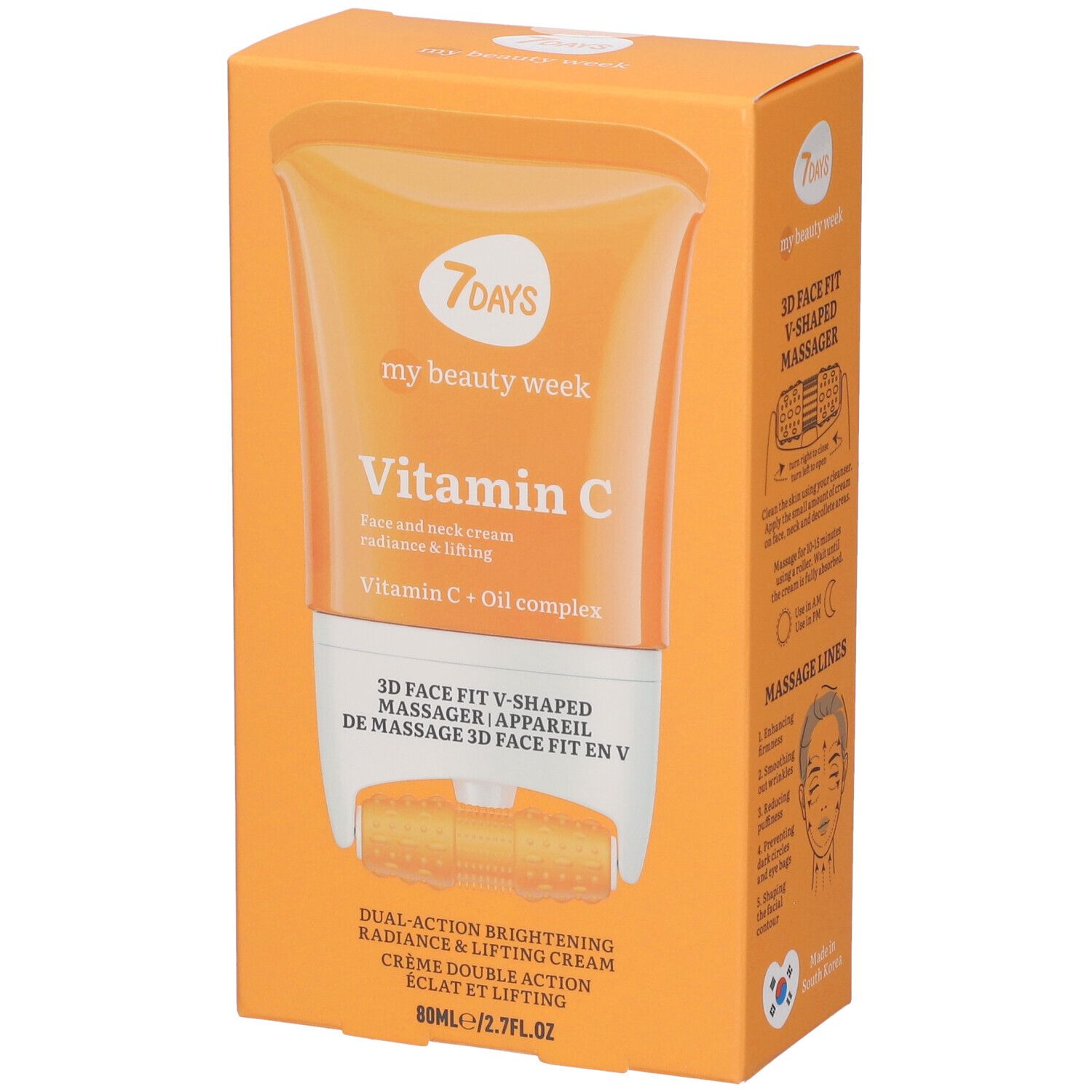 7Days My Beauty Week Face & Neck Cream Massager Radiance Lifting Conce