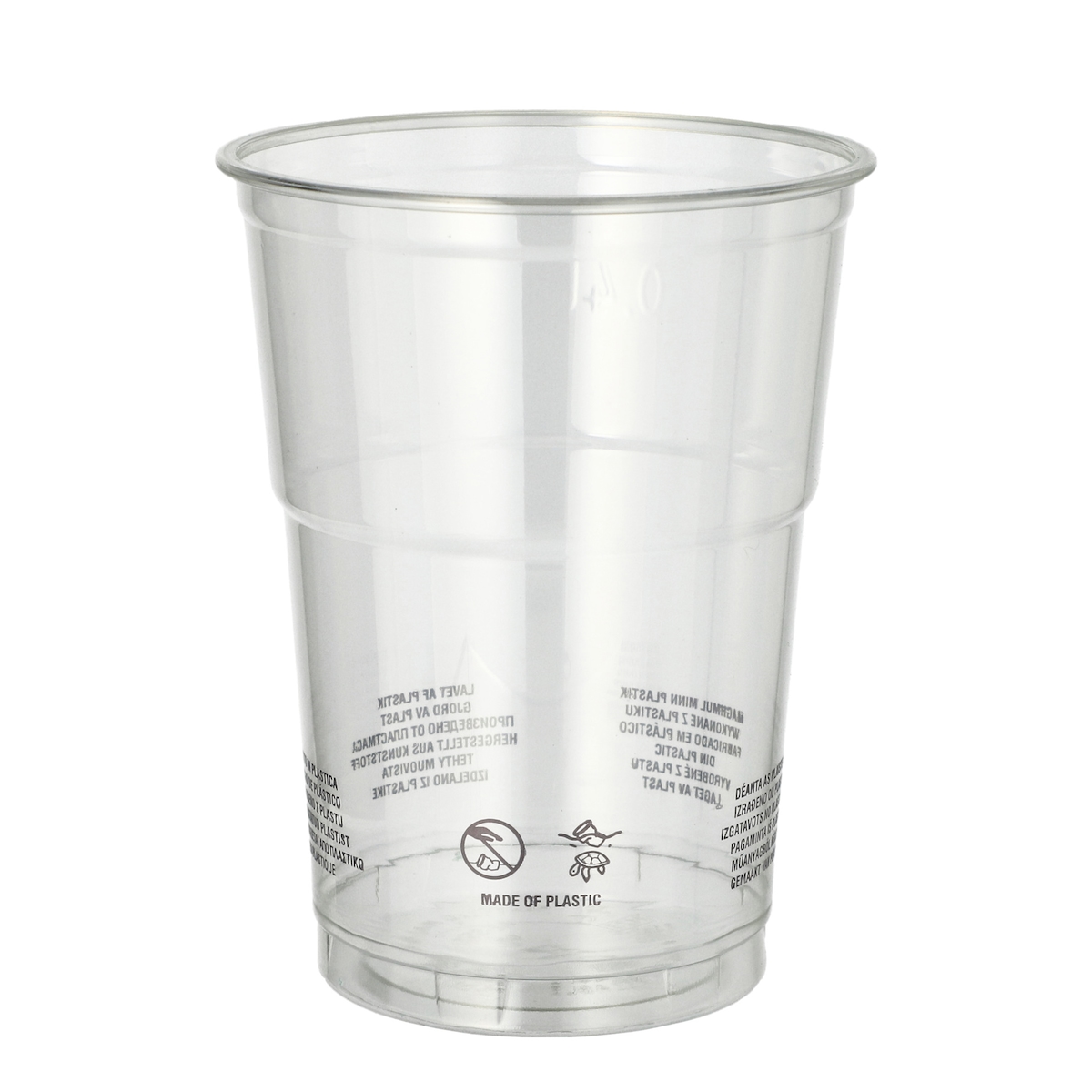 Starpak 800 Plastikbecher R-PET, 0,4 l Ø 9,5 cm · 12,3 cm glasklar Image