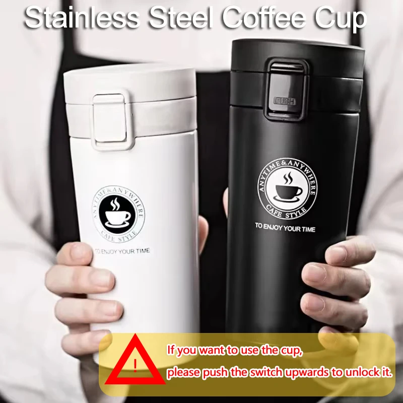 0,5 l Thermobecher, doppelwandig, Edelstahl 304, Kaffeetasse, Isolierflasche, Thermoskanne, Wasserflasche, Tee, Kaffee, auslaufsicherer Thermosbecher Image