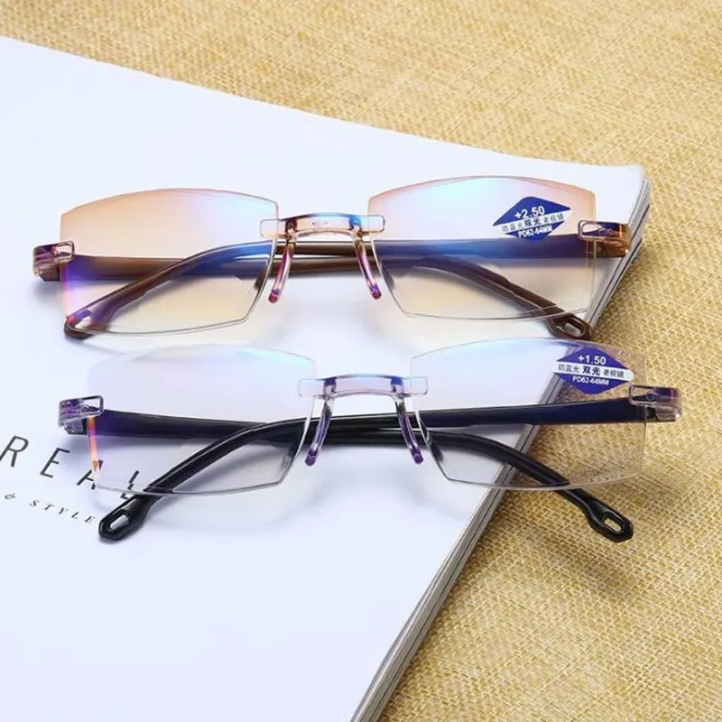 Lesebrille für Herren, Vergrößerungsbrille, Rand, Presbyopie-Brille, Dioptrien +1,0 bis +4,0, Blaulichtbrille, о Sierra Sierra Image