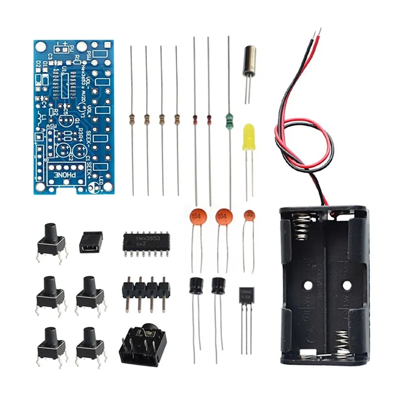 ZIZI 2X RDA5807 DIY Elektronische Kits Wireless Stereo FM Radio Empfänger Modul PCB 76Mhz-108Mhz DC 1,8 V-3,6 V Image