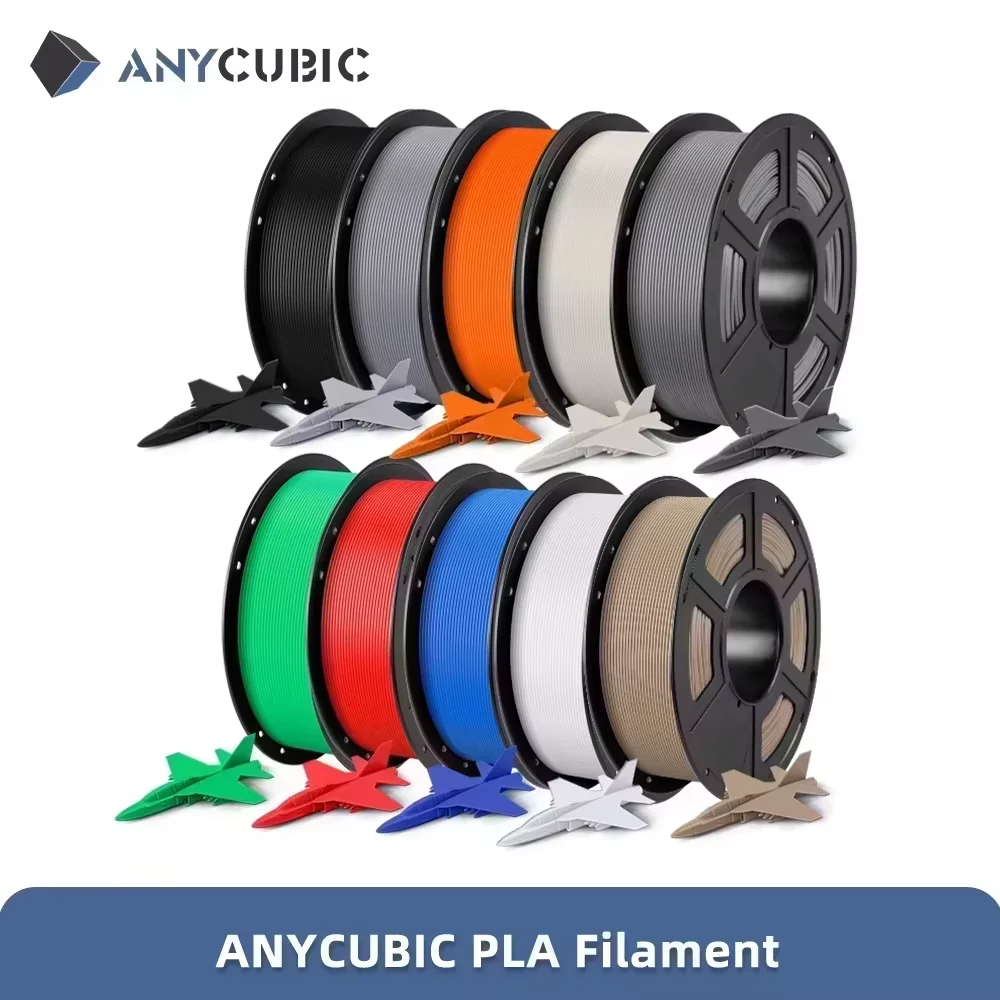 ANYCUBIC 3D-Drucker PLA Mehrfarbiges Filament 1,75 mm 1 kg/Rolle Kunststoff-Gummi-Verbrauchsmaterial für FDM 3D-Drucker Kobra Image