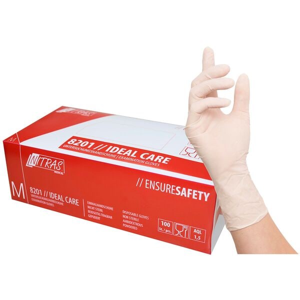 NITRAS MEDICAL 100 Einmalhandschuhe »IDEAL CARE« Größe M