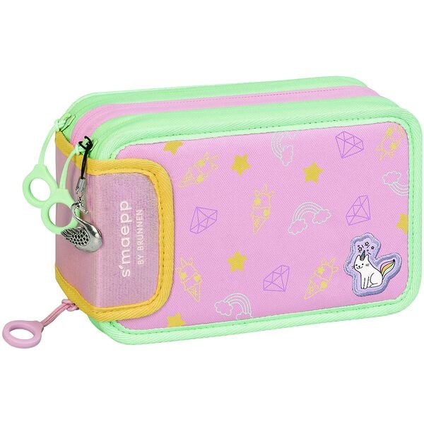 Brunnen Federmäppchen befüllt »s'maepp Sweet Unicorn«, 20x12.5x7.5 cm