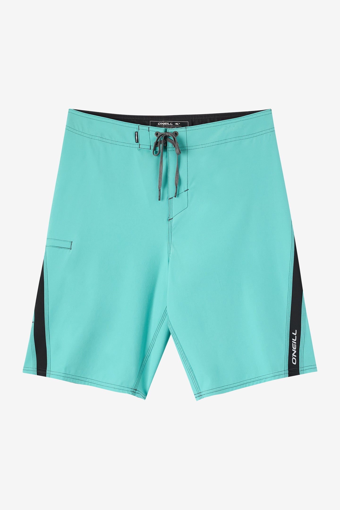 O'Neill Men's Superfreak Solid 21"" Board Shorts in Agate Green, Size 40, Elastane/Nylon/Polyester