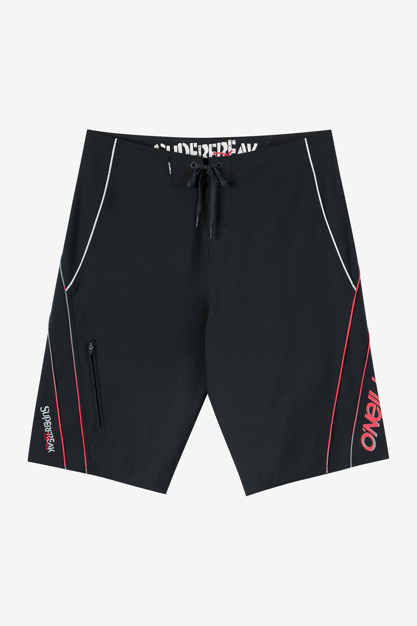 O'Neill Men's Superfreak Re-Issue Y2K 22"" Board Shorts in Black 2, Size 40, Elastane/Polyester