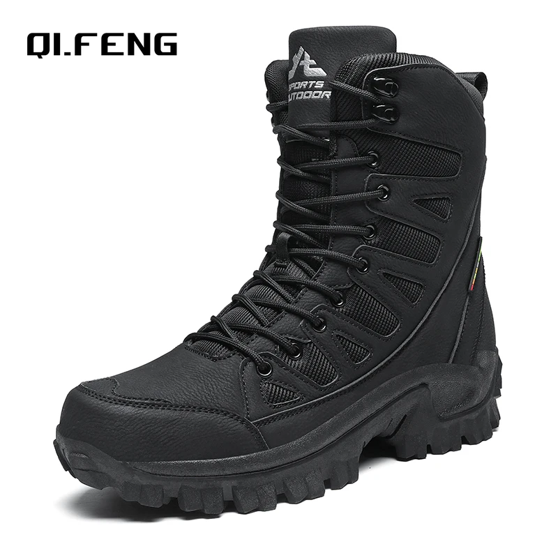 Outdoor Neue High Top Bergsteigen Stiefel Große Größe Breiten Kopf Wanderschuhe herren Outdoor Arbeit Training Schuhe 39-47
