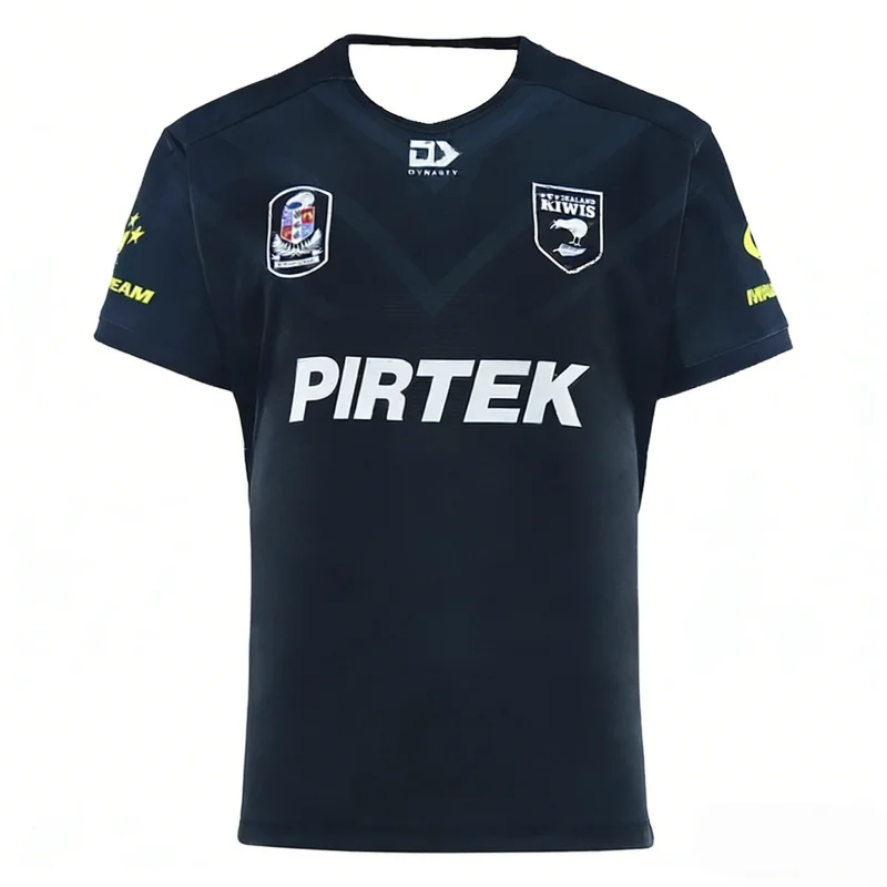 Maillot de rugby d'entraînement domicile et extérieur des Nouveaux-Zélandais 2026 – Maillot domicile des Kiwis 2026 pour hommes, t-shirts respirants, confortables et doux pour la famille et les