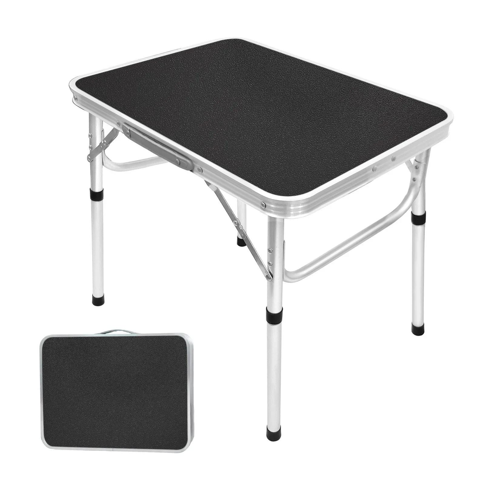 Langlebiger Outdoor-Camping-Klapptisch aus Aluminiumlegierung in Schwarz