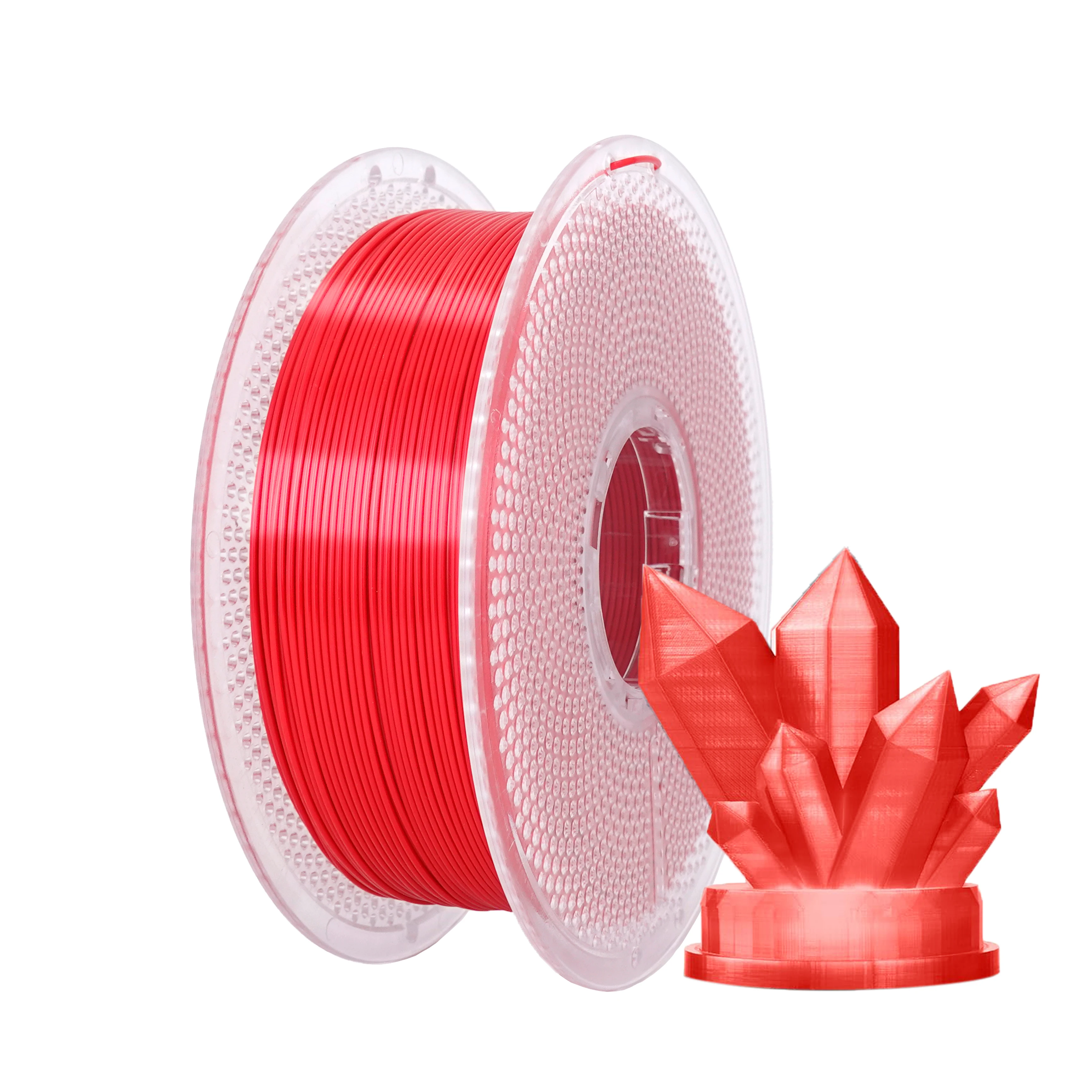 PLA Seide 1KG Rot 3D-Drucker Filament PLA Filament 1,75mm, Sauber Gewickeltes 3D-Druck Filament 1,75mm, Maßgenauigkeit +/-0,02 Image