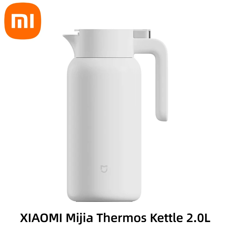 NEUE XIAOMI Mijia Thermoskanne Vakuumisolierte Flasche für Heiß-/Kaltgetränke 1,5/2,0L 60oz Kaffeekanne Heißwasser-Tee-Spender Image