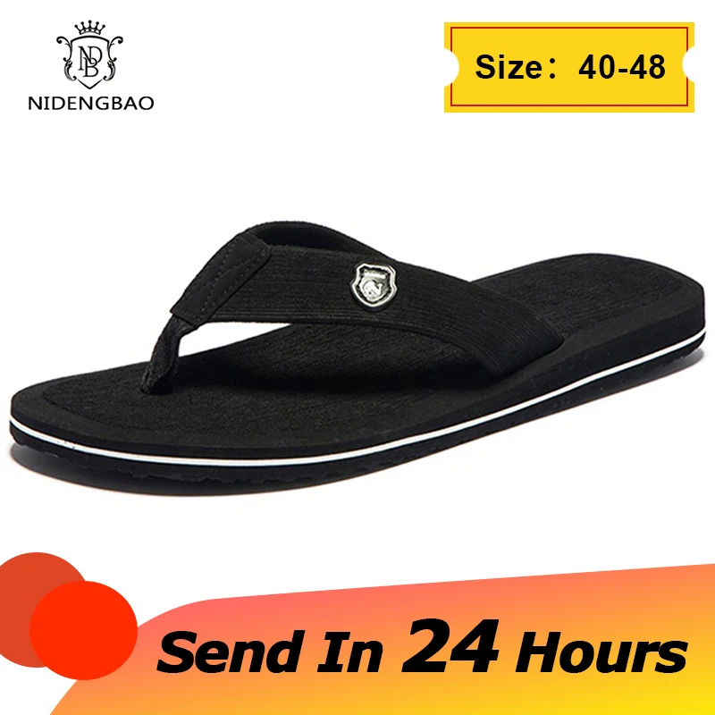 Neue Männer Flip Flops Sommer Strand Sandalen Hausschuhe für Männer rutsch feste Slip-On Wohnungen Schuhe Männer plus Größe 48 49 50 Sandalen Pantufa