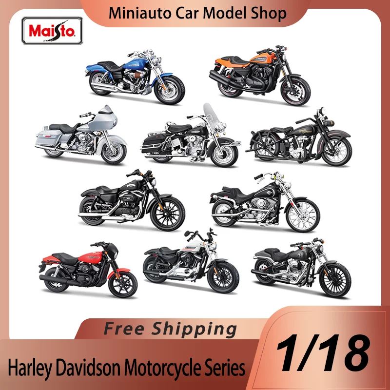 Auf Lager maisto 1:18 harley davidson Moto Car Serie Legierung Miniatur Druckguss Modell 2002 fltr Road Glide Jdhtwin Cam Auto Spielzeug Geschenk