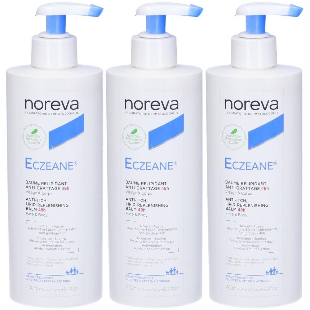 Noreva Eczeane® Balsamo Relipidante Anti-Prurito 48H 3x400 ml