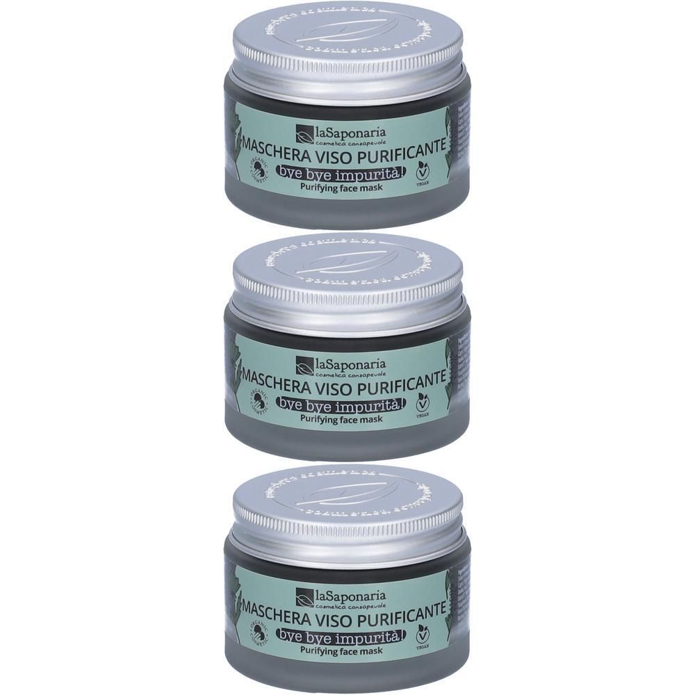 La Saponaria Maschera Viso Purificante 3x50 ml