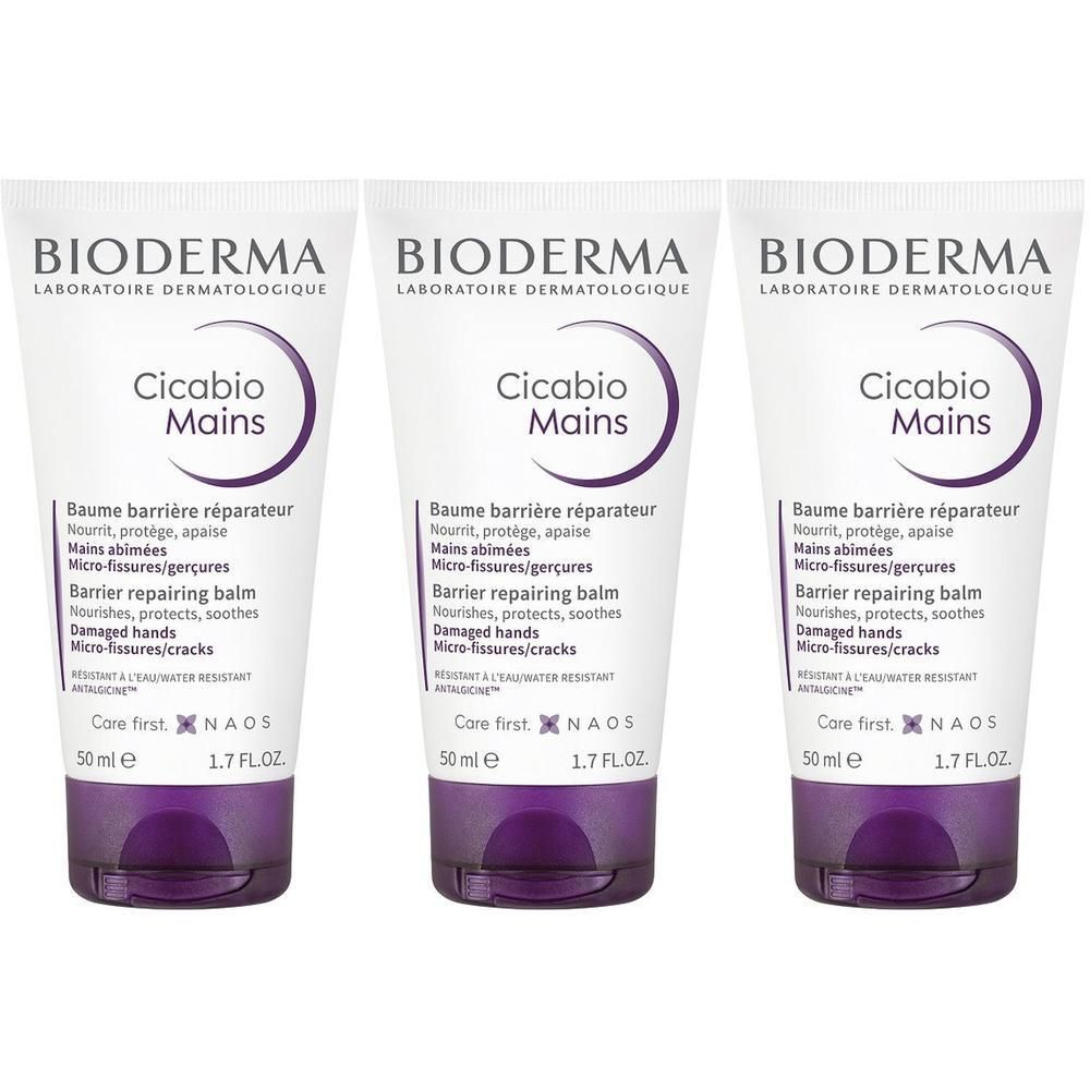 BIODERMA Cicabio Mains Crema mani danneggiate screpolate fissurate 3x5