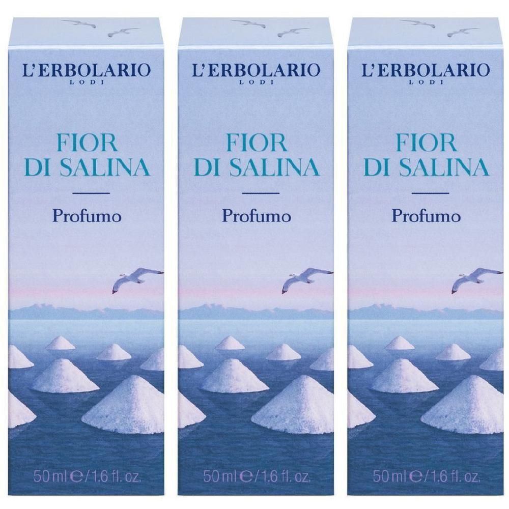 L`Erbolario Profumo Fior di Salina 3x50 ml Soluzione