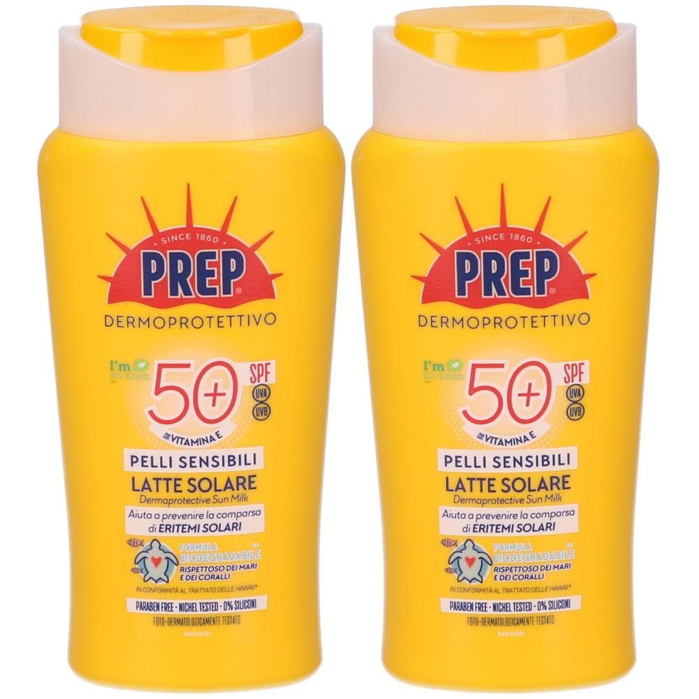 Prep Latte Solare Pelli Sensibili SPF50+ 2x200 ml