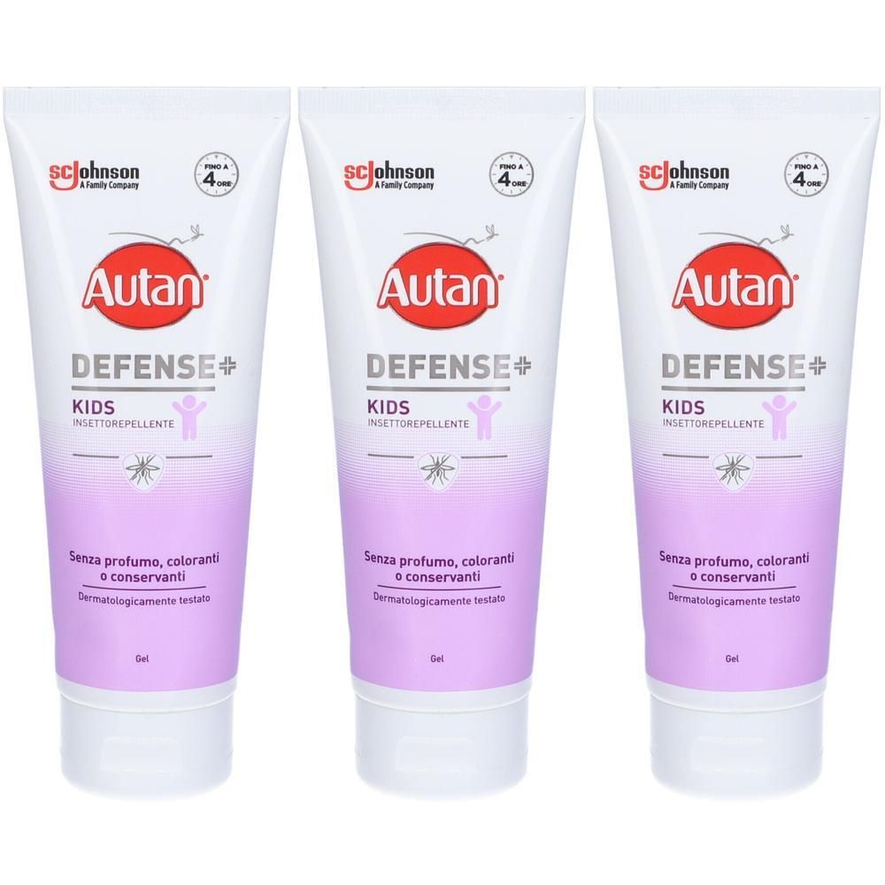 Autan Defense Kids Gel Insettorepellente 3x100 ml