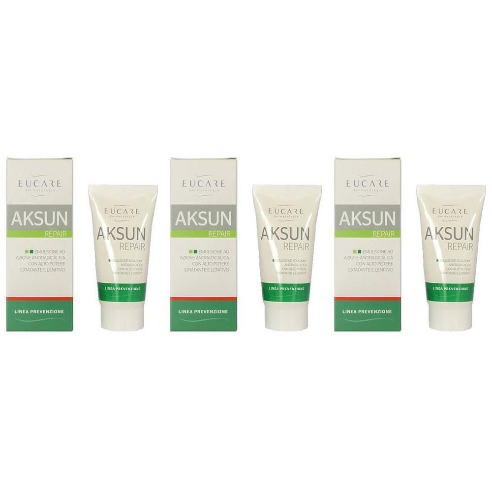 EUCARE Aksun Repair Emulsione ad Azione Antiradicalica 3x50 ml