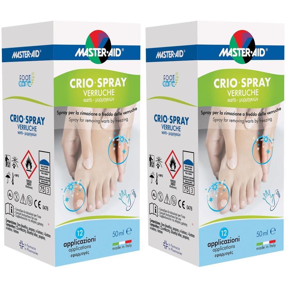 Master Aid Foot care Crio-Spray Verruche 2x50 ml Spray