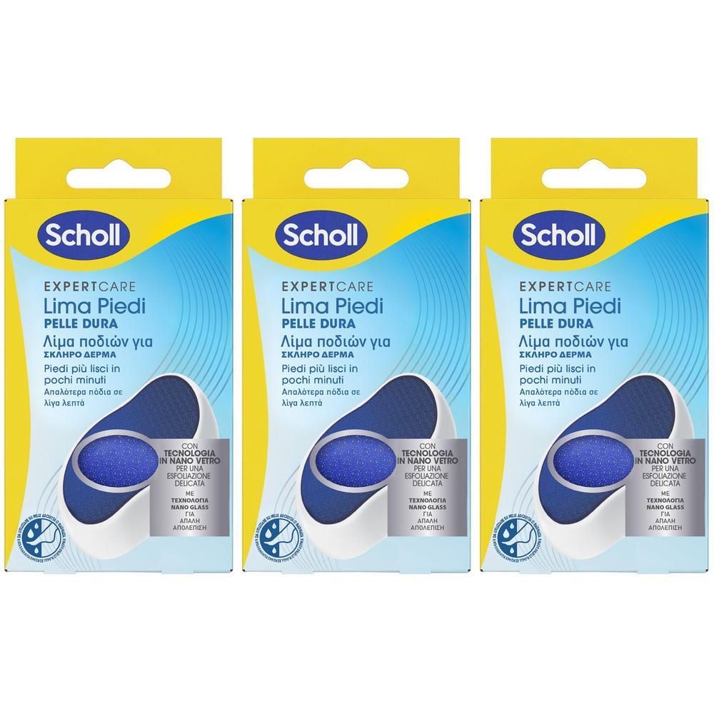 Scholl Expertcare Lima Piedi Pelle Dura 3x1 St