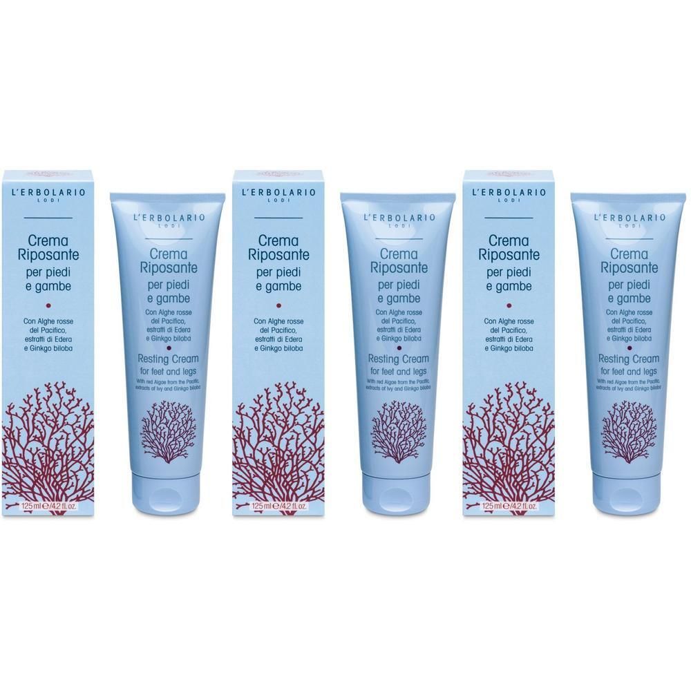 L`Erbolario Crema Riposante per Piedi e Gambe 3x125 ml