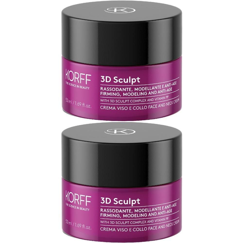 KORFF 3D Sculpt Crema Viso e Collo 2x50 ml