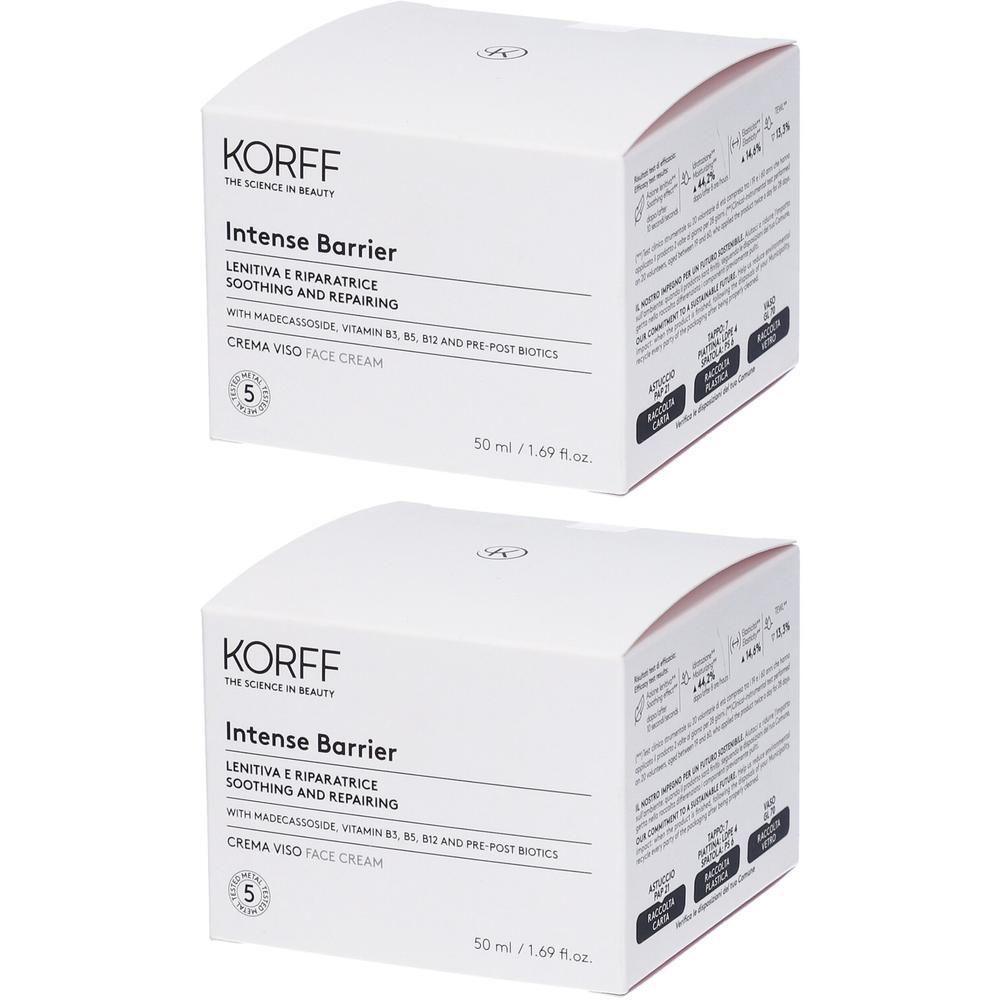 KORFF Intense Barrier Crema Viso 2x50 ml