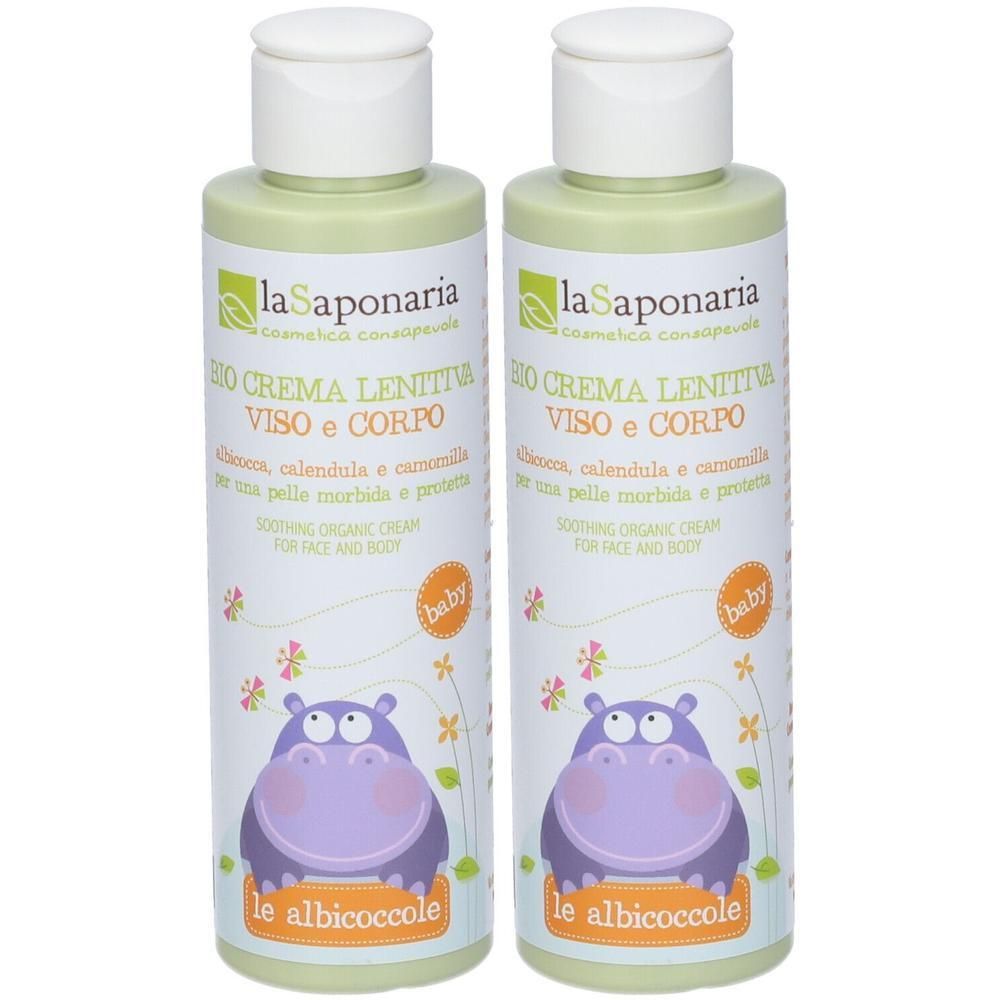 La Saponaria Crema Biologica Lenitiva Viso e Corpo 2x150 ml