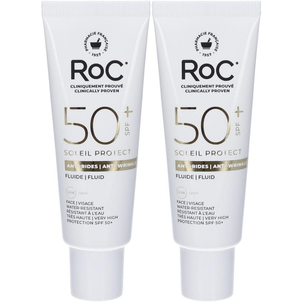 RoC® SOLEIL PROTECT Fluido Viso Levigante Anti Rughe SPF50+ - Risparmi