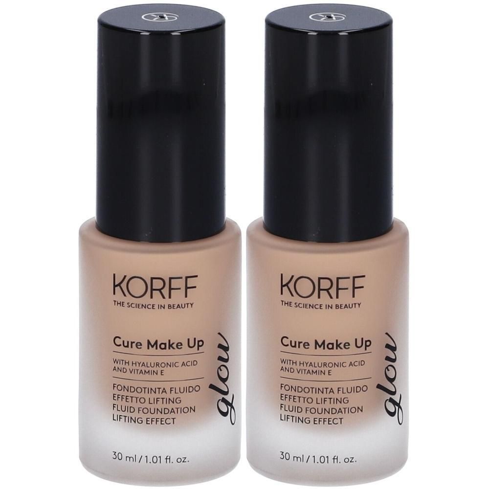 KORFF Cure Make Up Fondotinta Fluido Effetto Lifting Glow 03 2x30 ml