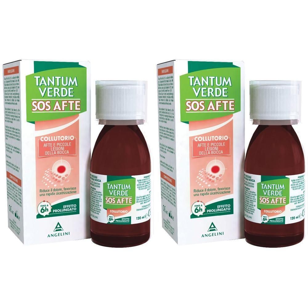 Tantum Verde SOS Afte 2x120 ml Collutorio