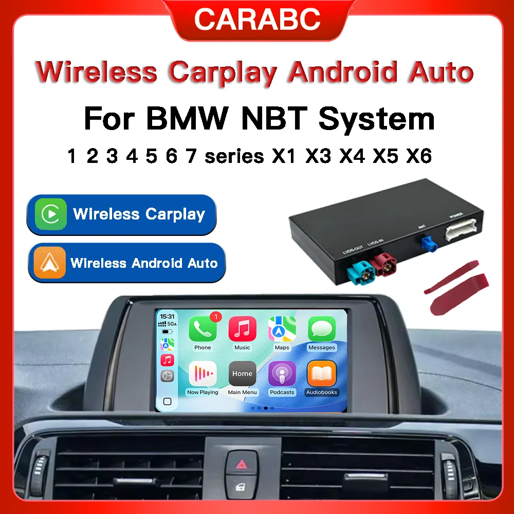 Drahtloses CarPlay Android Auto-Modul für BMW NBT 1 2 3 4 5 7 Serie F20 F21 F23 F30 F31 F34 F35 F32 F33 F36 F10 F11 F07 Modul Image