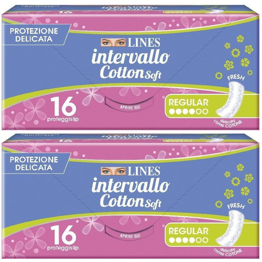 LINES intervallo Cotton Soft 2x16 pz Assorbenti