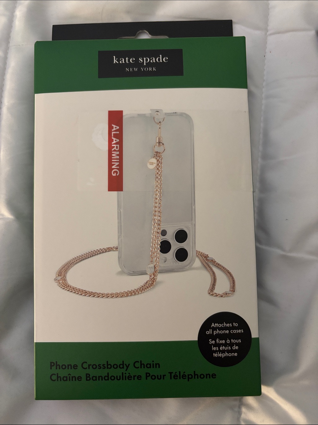 Kate Spade Cell Phones & Accessories | Kate Spade Rose Gold Phone Crossbody Chain Strap | Color: Gold | Size: Os