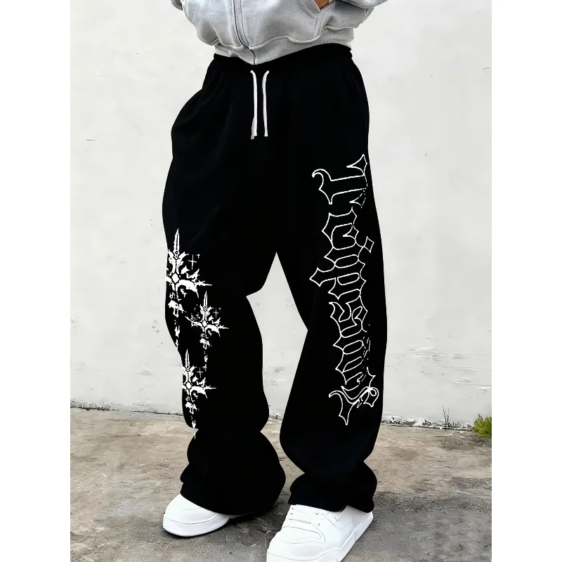 2026 Trendige Herren-, Damen- und Kinderhosen in einfarbiger Ausführung mit Kordelzug, lockere, lässige Sporthosen, neu, geeignet für Streetwear Image