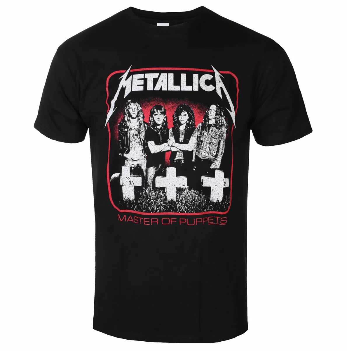 Metallica - Vintage MOP Fotodruck T-Shirt - Street Casual T-Shirt für Heavy Metal Band - Geeignet für Männer und Frauen Image