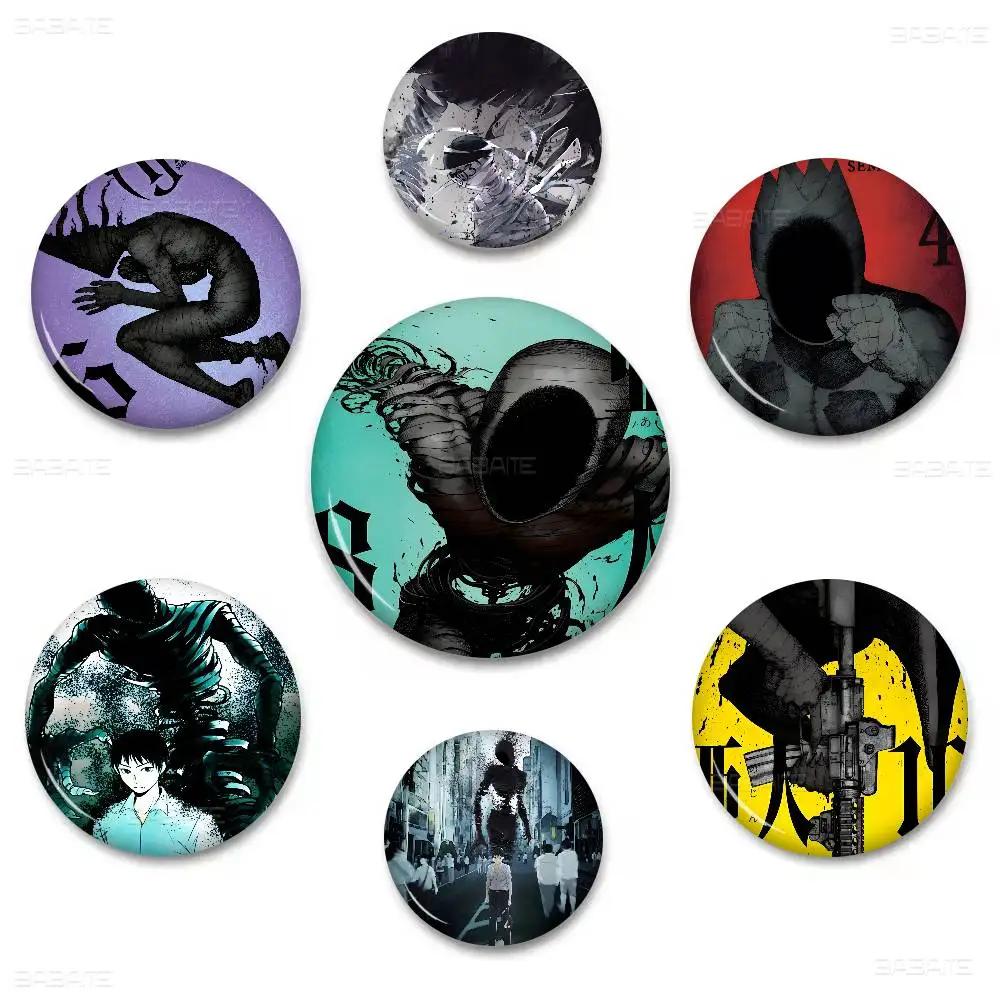 Sci-Fi-Anime Ajin Demi-Human Anime Button Pin Handgefertigte Brosche für Kleidung Cartoon-Abzeichen Rucksack-Dekoration Schmuck-Accessoires Image