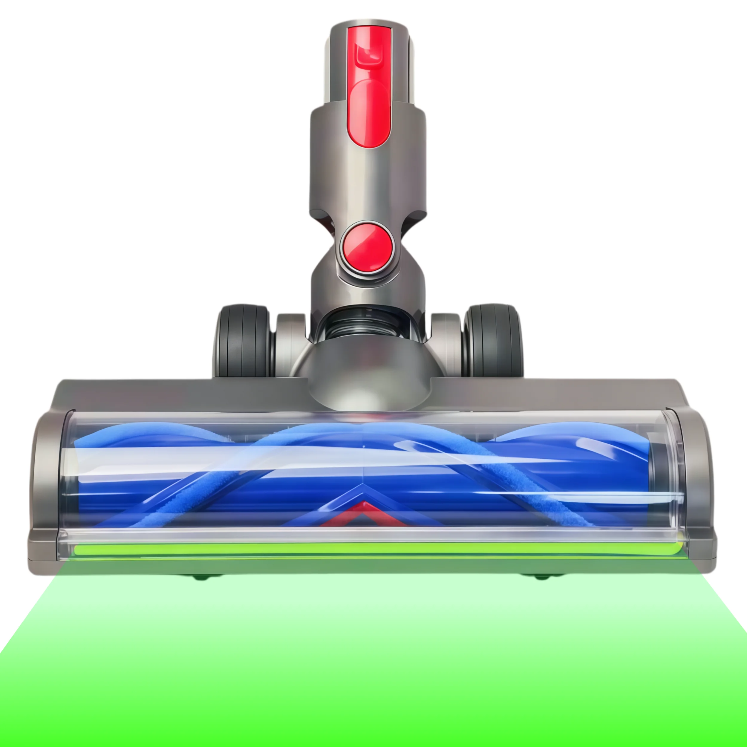Bürstenkopf für Dyson V15 V8 V10 V11 V7 Staubsauger mit Schnellverschluss für Kurzflor-Teppiche und Hartböden, Direktantriebskopf Image