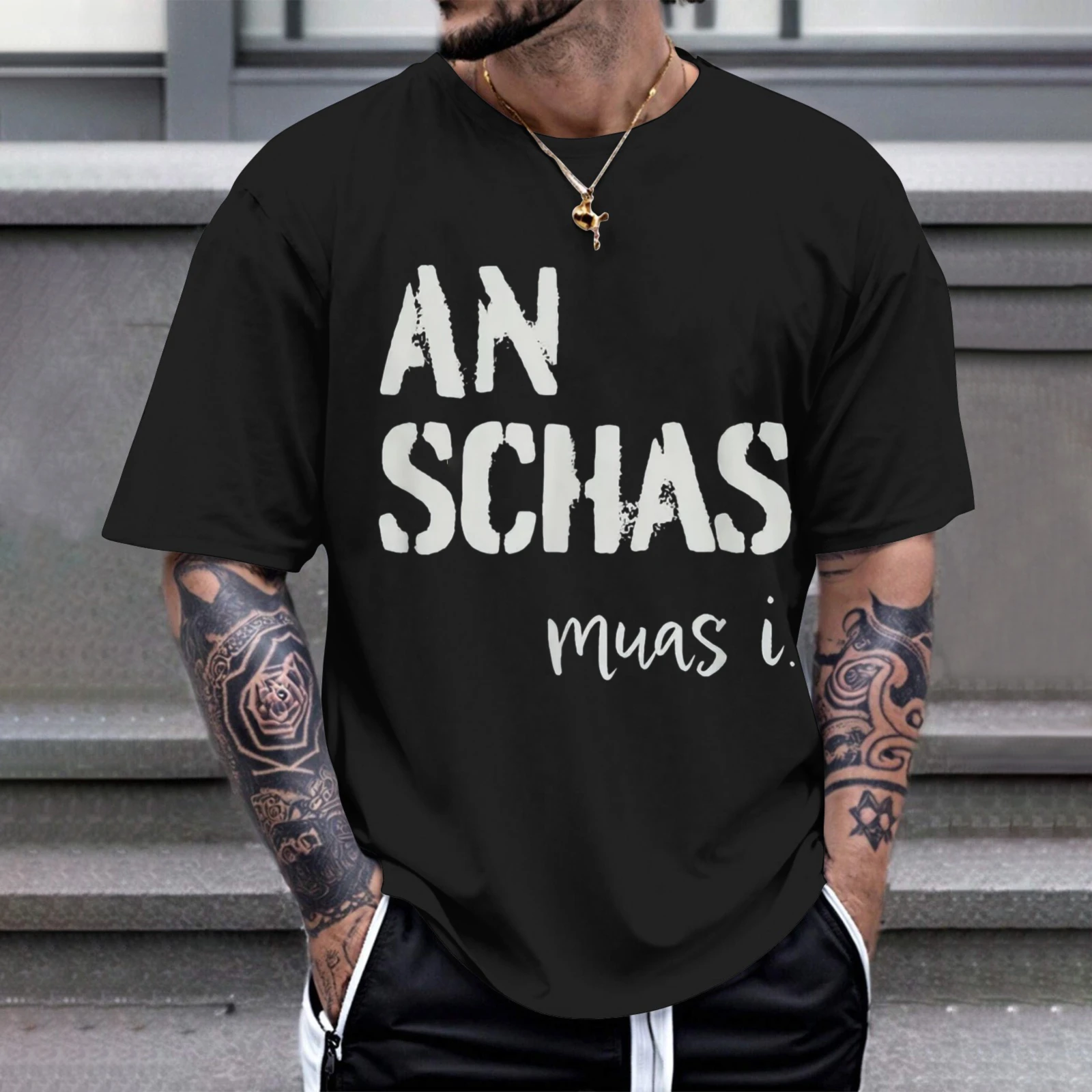 Herren-T-Shirt „An Schas Muas I Perfection“ für Freizeitkleidung und Karnevalsoveralls Image