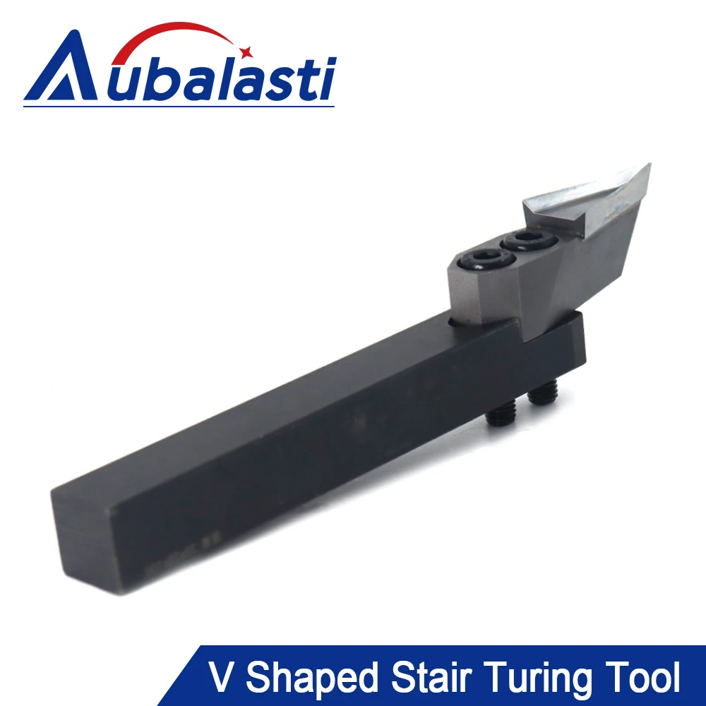 Outil de tournage CNC, outil de tournage pour le travail du bois, ensemble d'outils de tour, outil de tournage cylindrique en alliage, outil de tournage en V pour escaliers